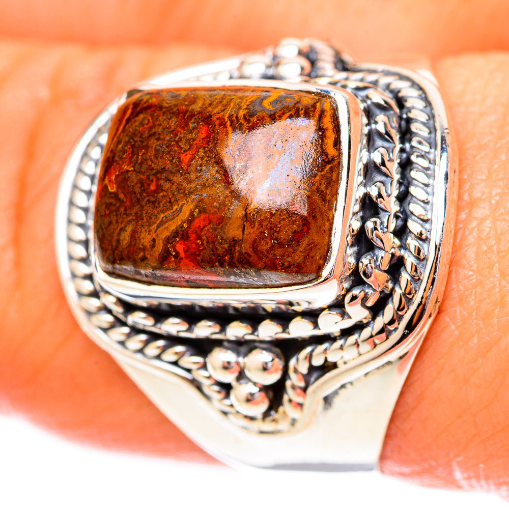 Moroccan Agate Rings handcrafted by Ana Silver Co - RING118144