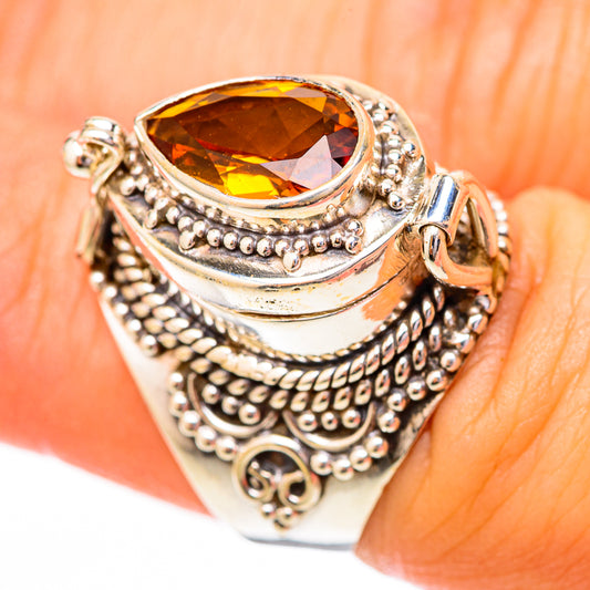 Mandarin Citrine Rings handcrafted by Ana Silver Co - RING118147