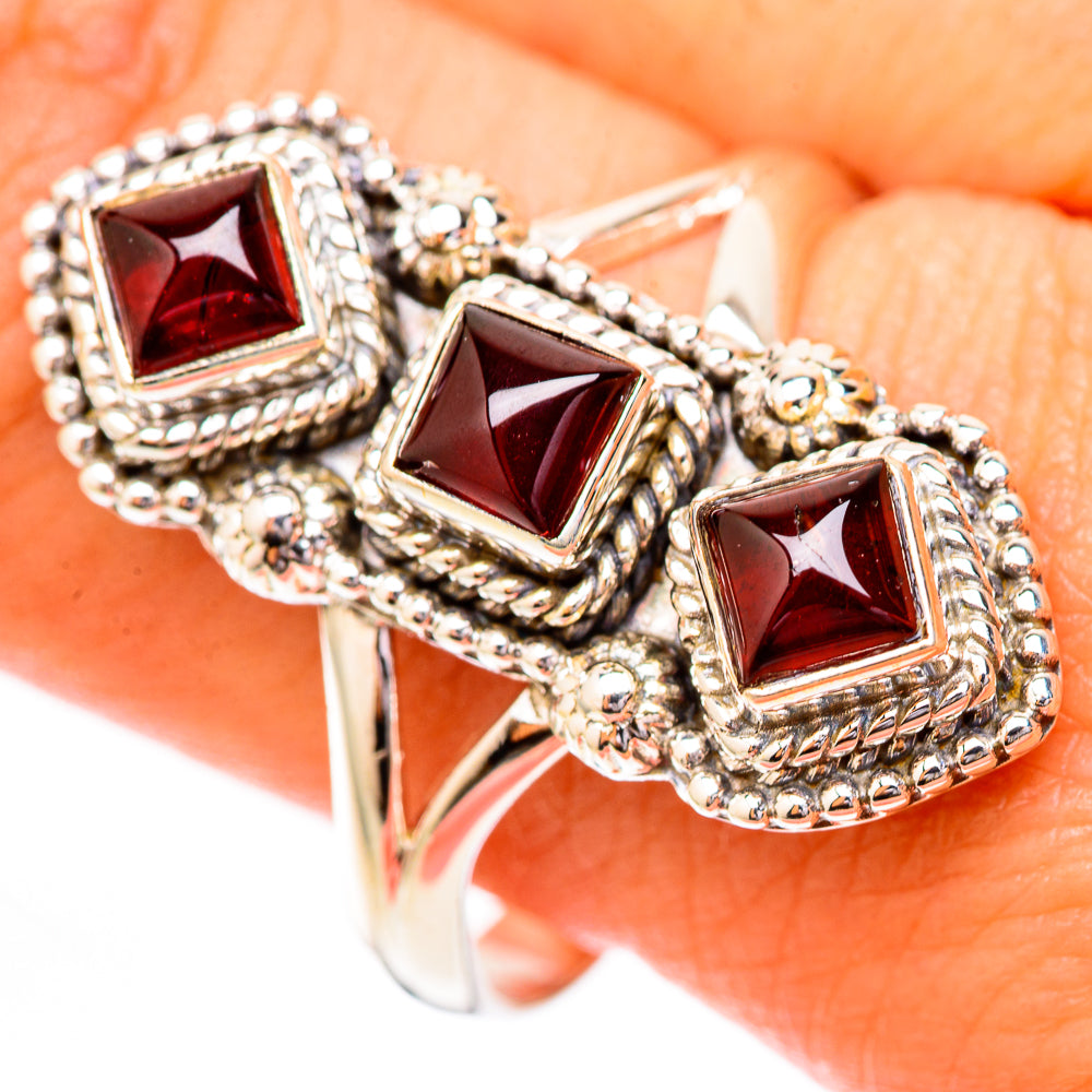 Garnet Rings handcrafted by Ana Silver Co - RING118149