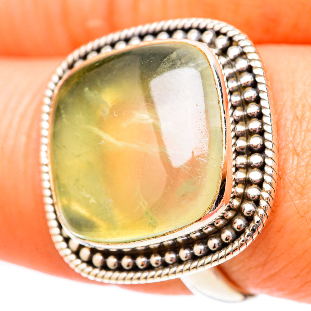 Prehnite Rings handcrafted by Ana Silver Co - RING118166