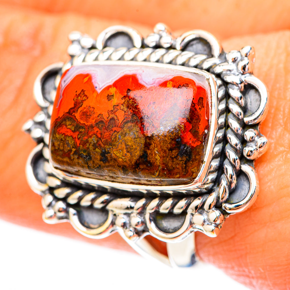 Moroccan Agate Rings handcrafted by Ana Silver Co - RING118172