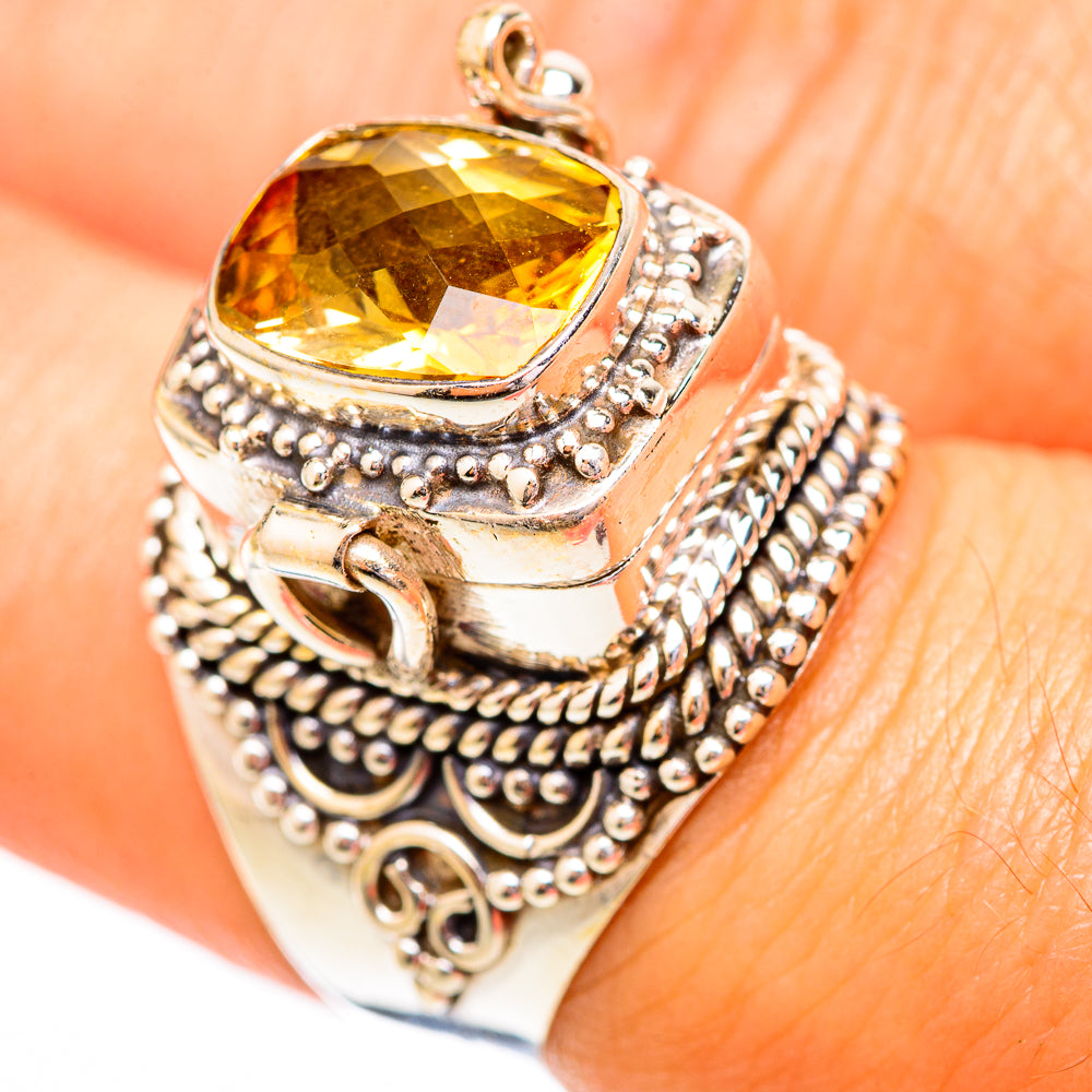 Citrine Rings handcrafted by Ana Silver Co - RING118173