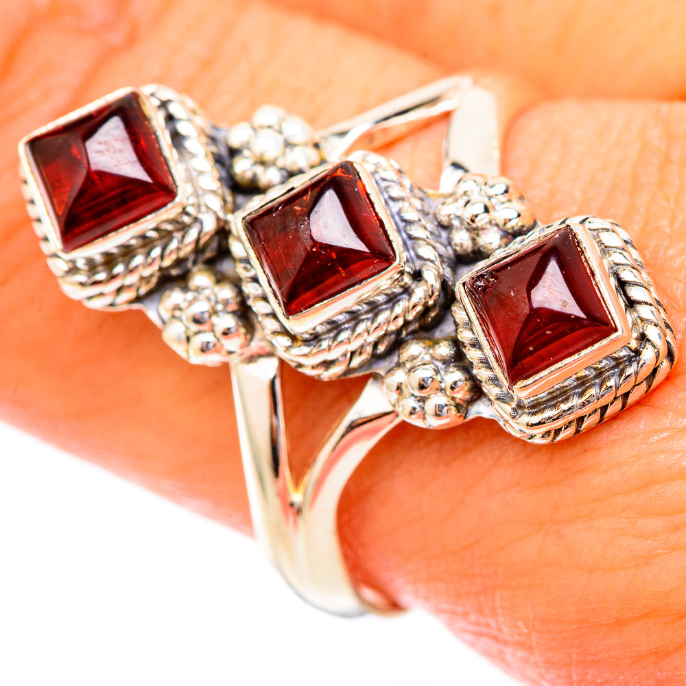 Garnet Rings handcrafted by Ana Silver Co - RING118177