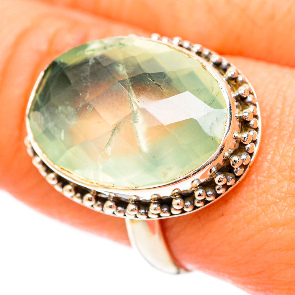 Prehnite Rings handcrafted by Ana Silver Co - RING118189