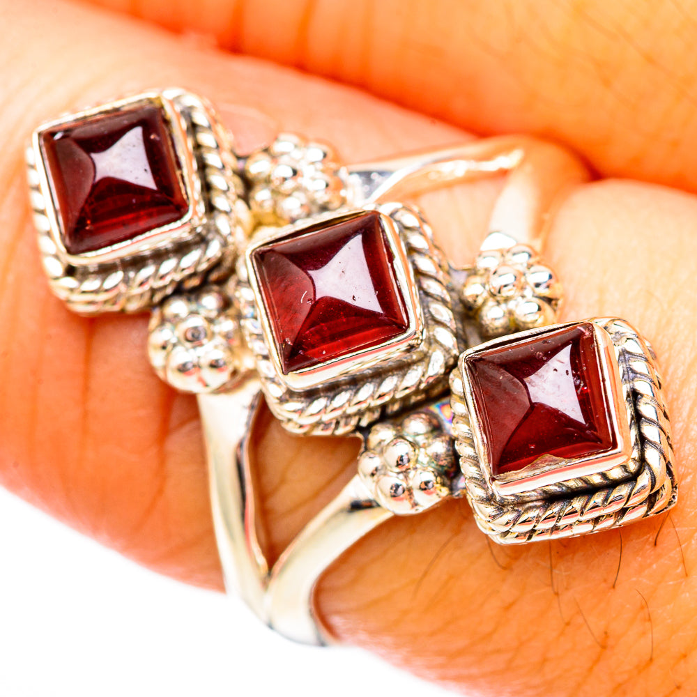 Garnet Rings handcrafted by Ana Silver Co - RING118194