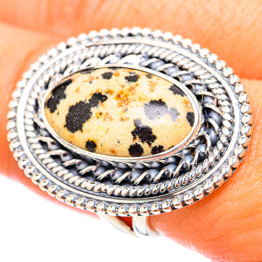Dalmatian Jasper Rings handcrafted by Ana Silver Co - RING118211