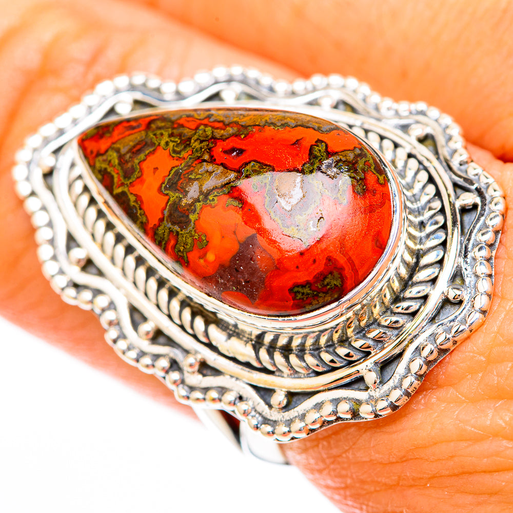 Moroccan Agate Rings handcrafted by Ana Silver Co - RING118213