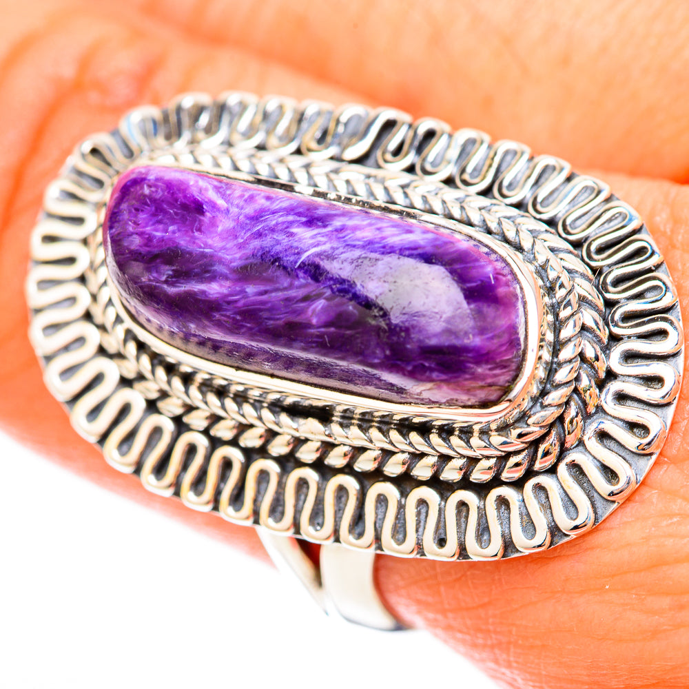 Charoite Rings handcrafted by Ana Silver Co - RING118217