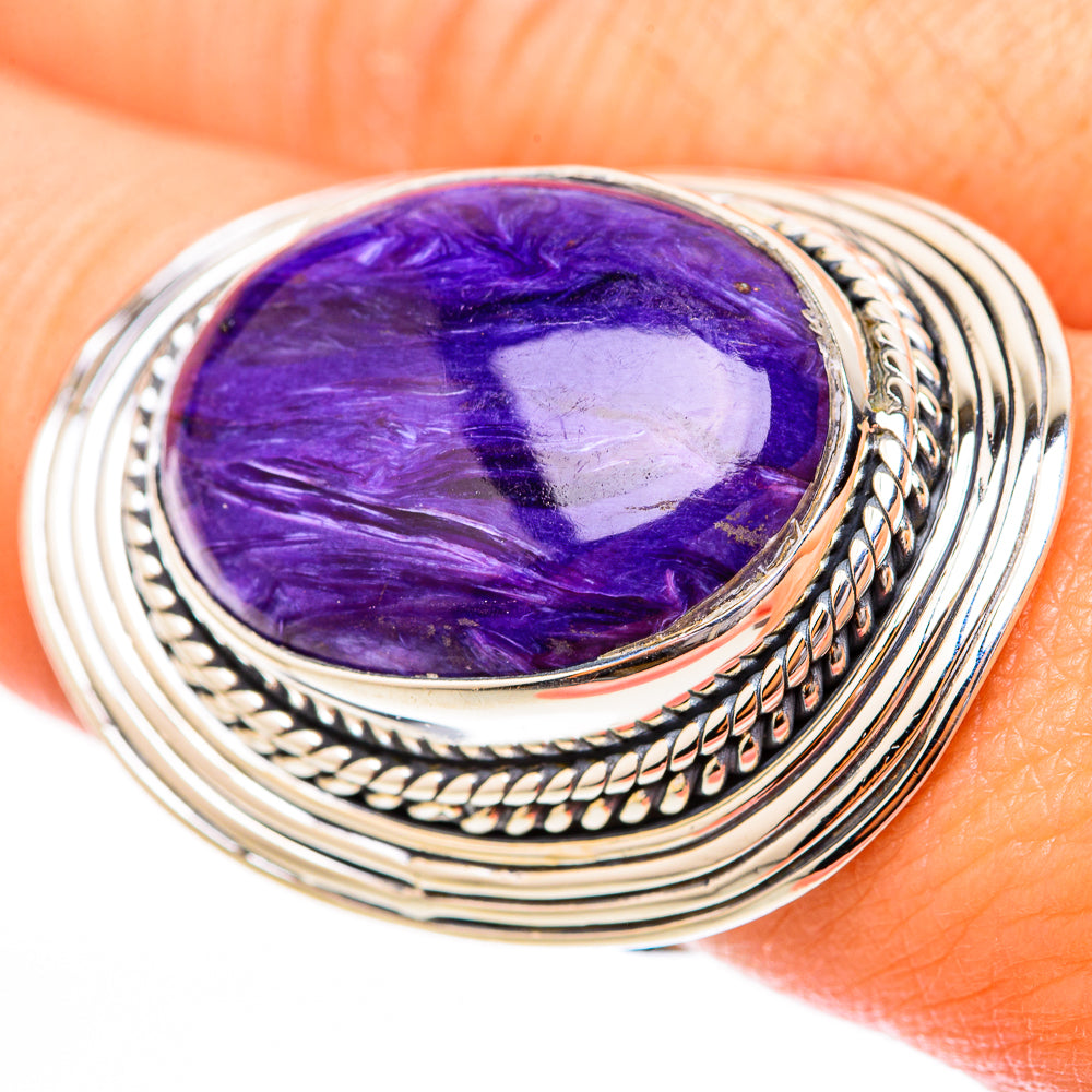 Charoite Rings handcrafted by Ana Silver Co - RING118219