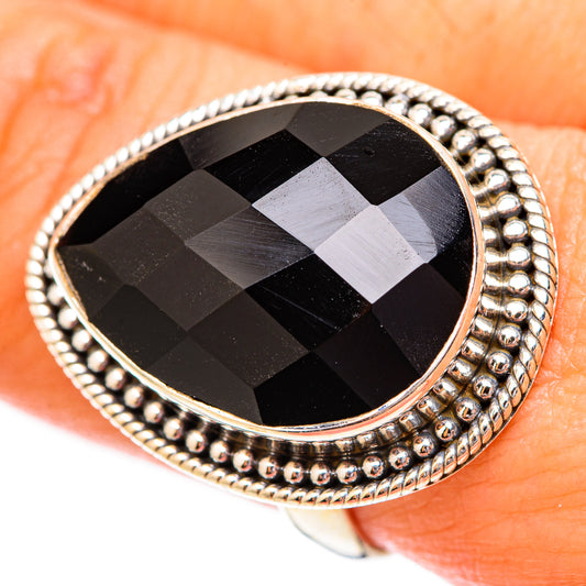 Black Onyx Rings handcrafted by Ana Silver Co - RING118223