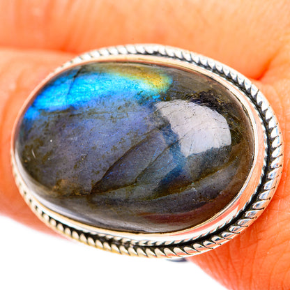 Labradorite Rings handcrafted by Ana Silver Co - RING118235