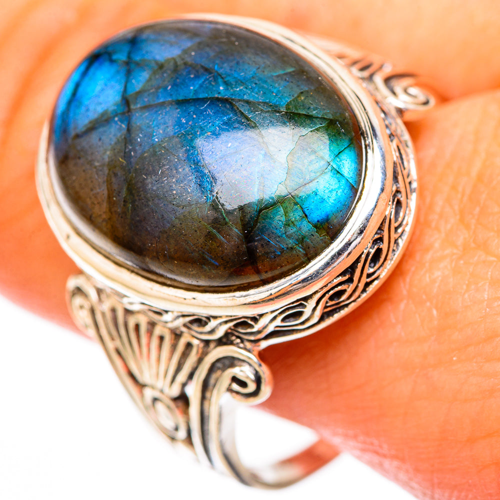 Labradorite Rings handcrafted by Ana Silver Co - RING118240