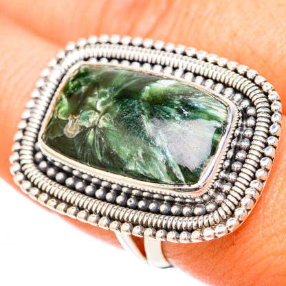 Seraphinite Rings handcrafted by Ana Silver Co - RING118247