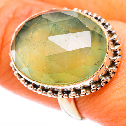 Prehnite Rings handcrafted by Ana Silver Co - RING118248