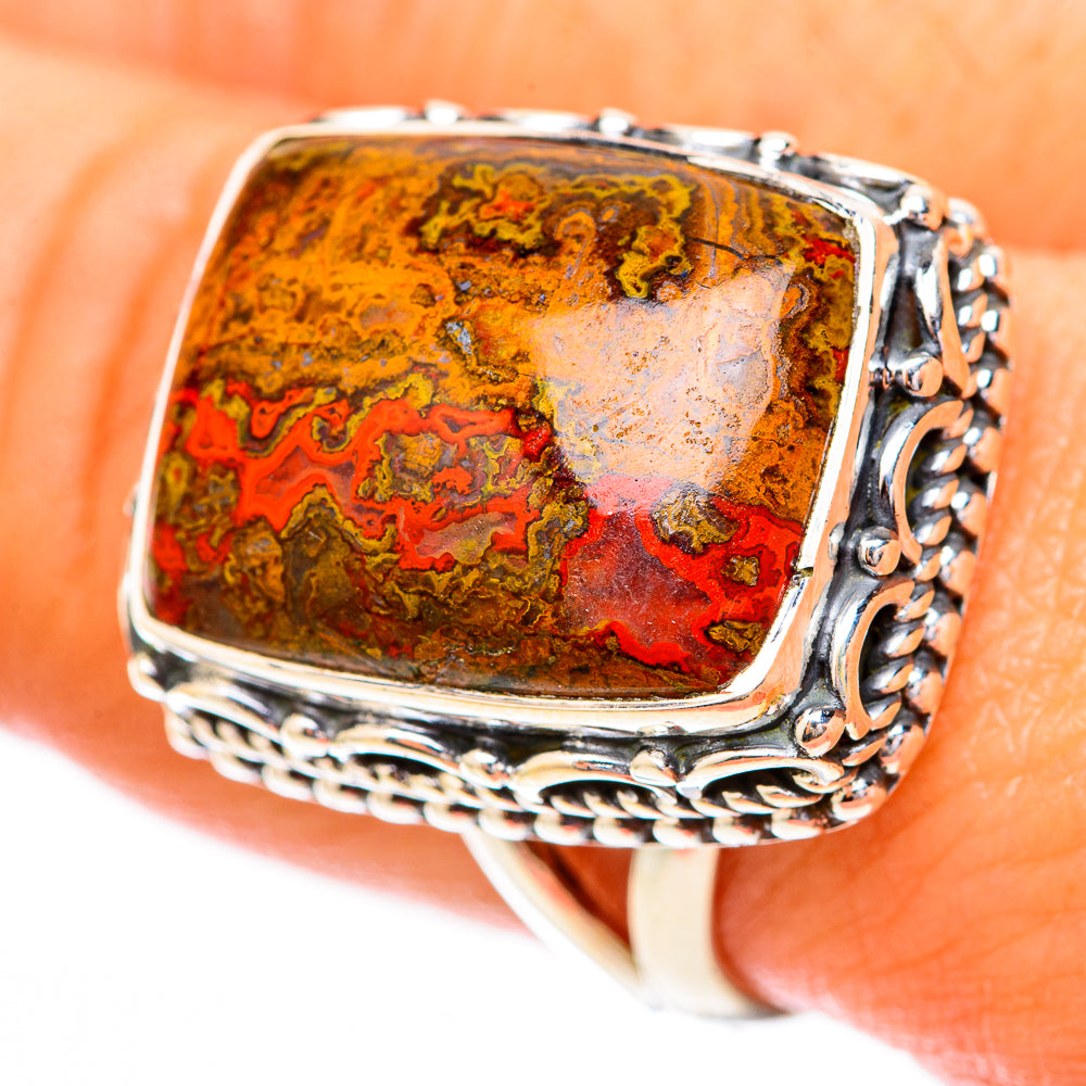 Moroccan Agate Rings handcrafted by Ana Silver Co - RING118255