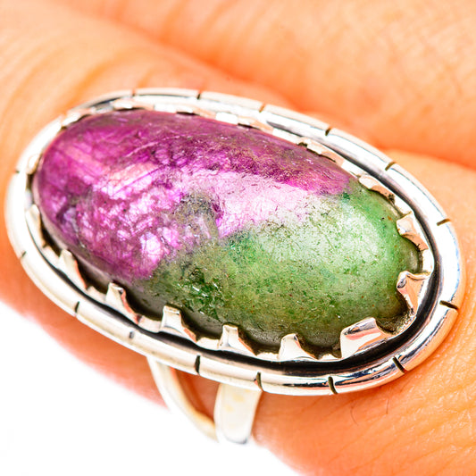 Ruby Zoisite Rings handcrafted by Ana Silver Co - RING118265