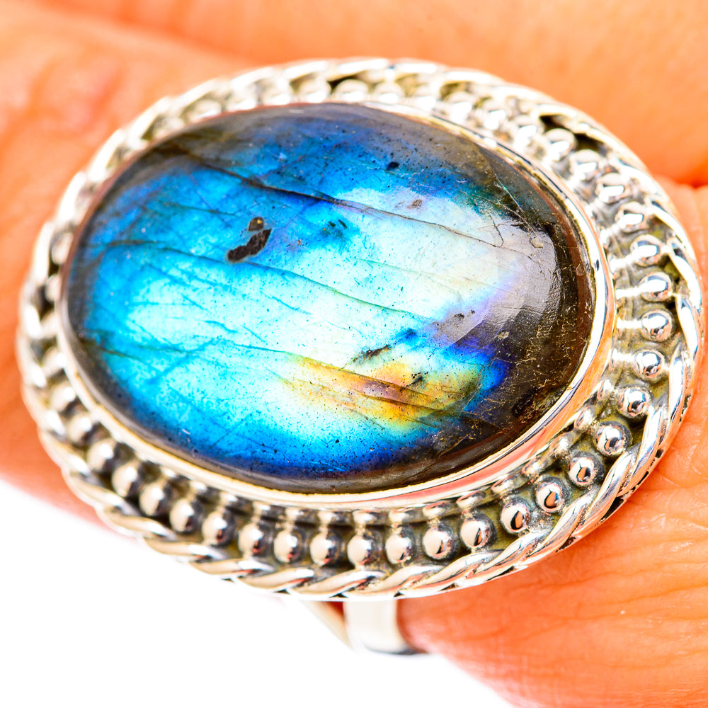 Labradorite Rings handcrafted by Ana Silver Co - RING118271
