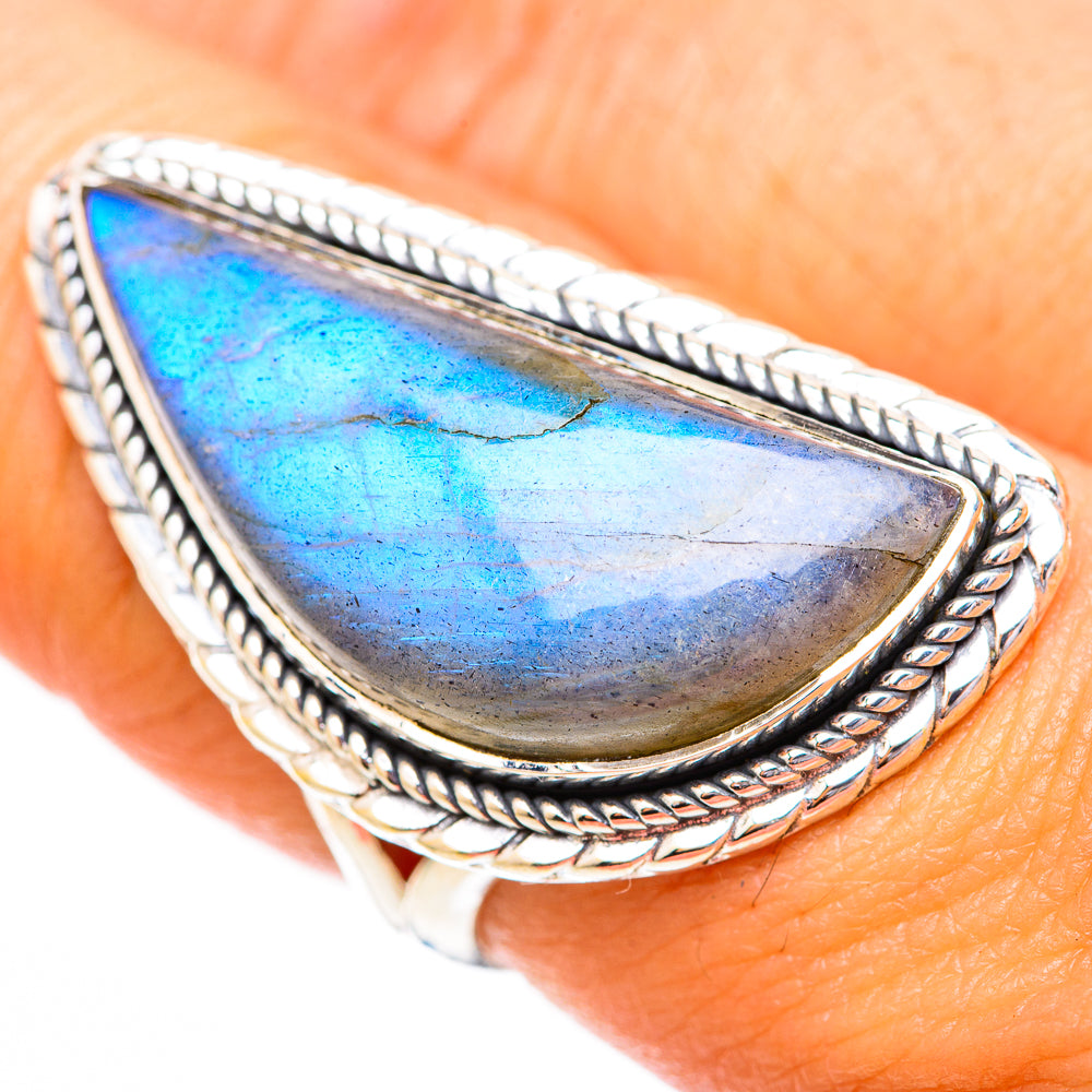 Labradorite Rings handcrafted by Ana Silver Co - RING118273