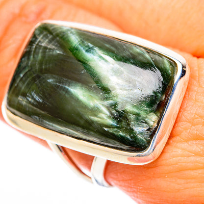 Seraphinite Rings handcrafted by Ana Silver Co - RING118276