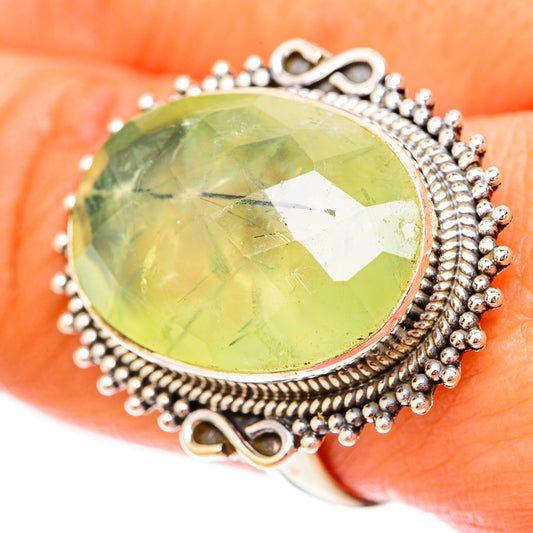 Prehnite Rings handcrafted by Ana Silver Co - RING118280