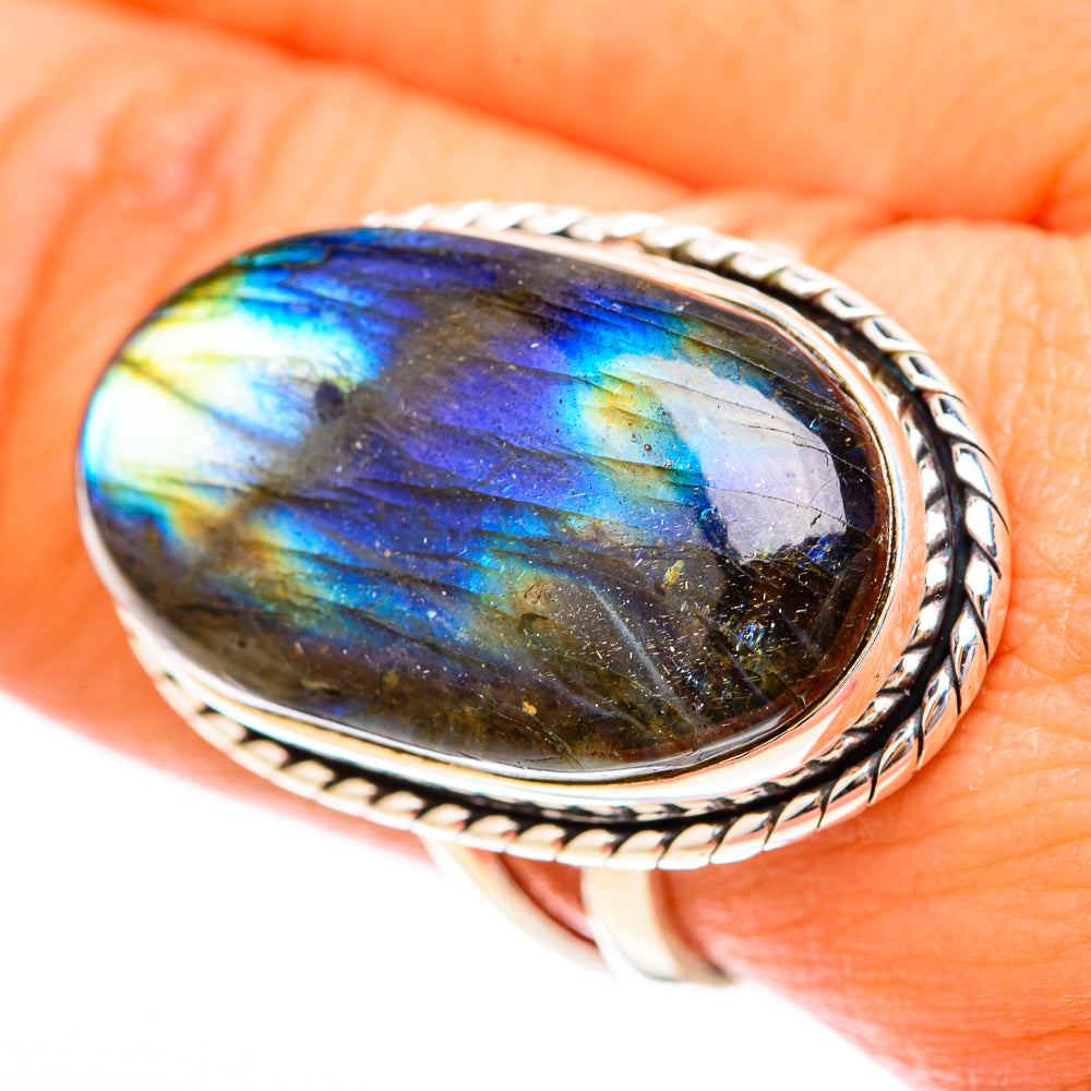 Labradorite Rings handcrafted by Ana Silver Co - RING118292