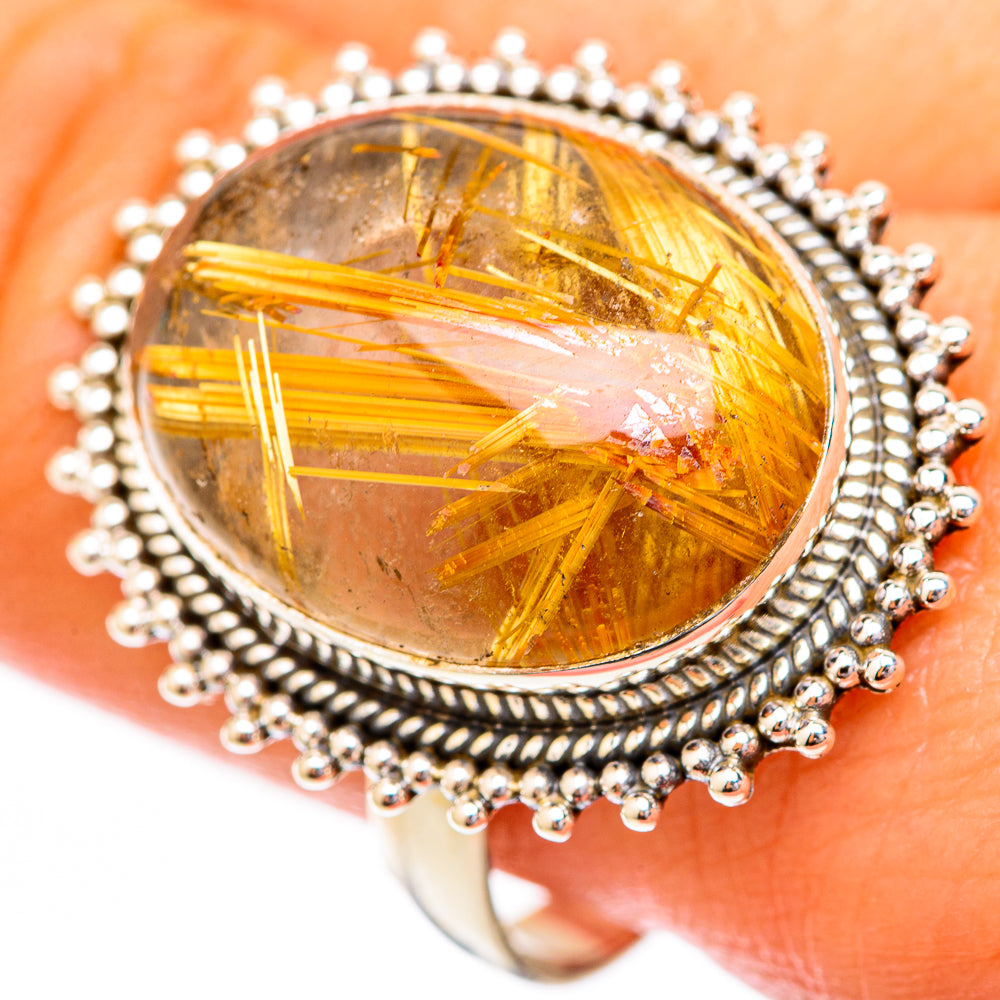 Rutilated Quartz Rings handcrafted by Ana Silver Co - RING118299