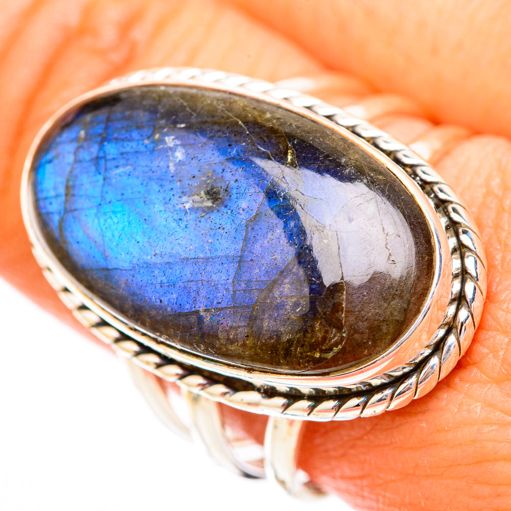 Labradorite Rings handcrafted by Ana Silver Co - RING118300