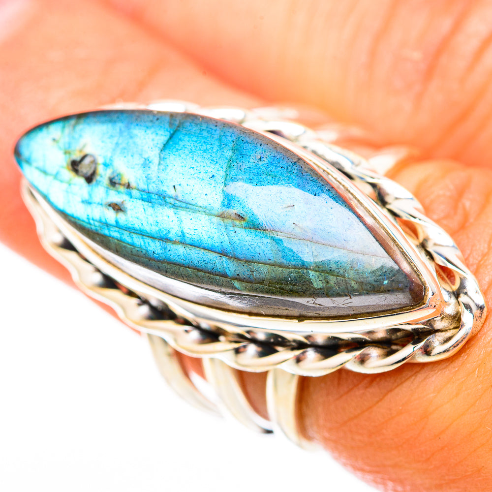 Labradorite Rings handcrafted by Ana Silver Co - RING118302