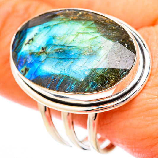 Labradorite Rings handcrafted by Ana Silver Co - RING118304