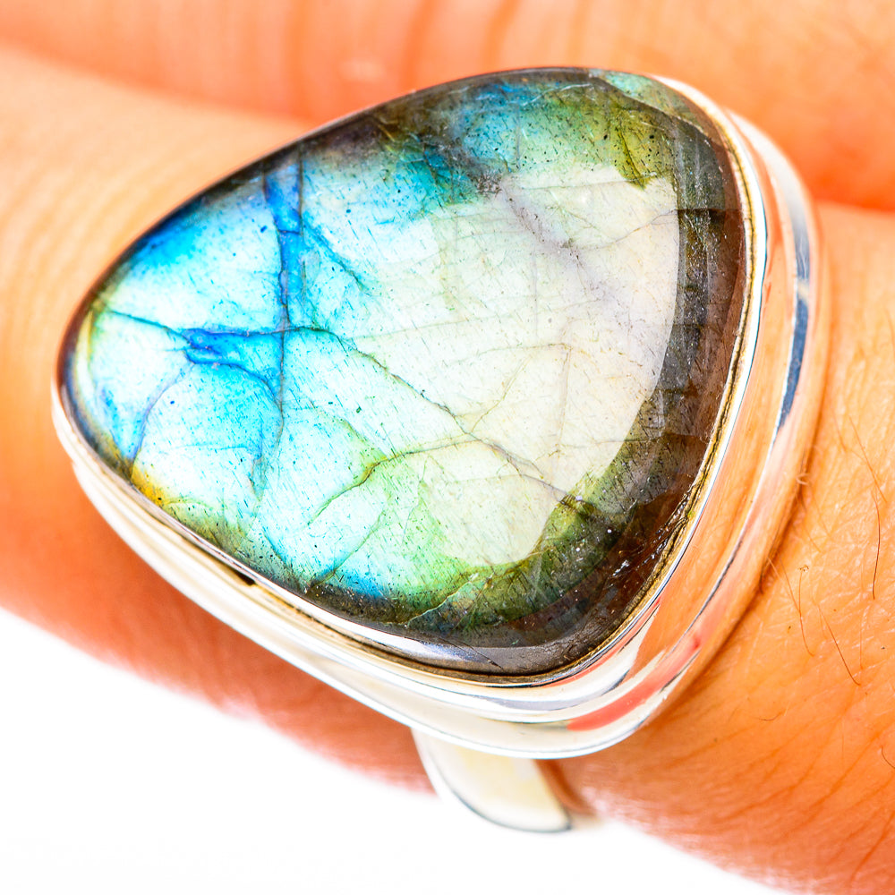 Labradorite Rings handcrafted by Ana Silver Co - RING118306