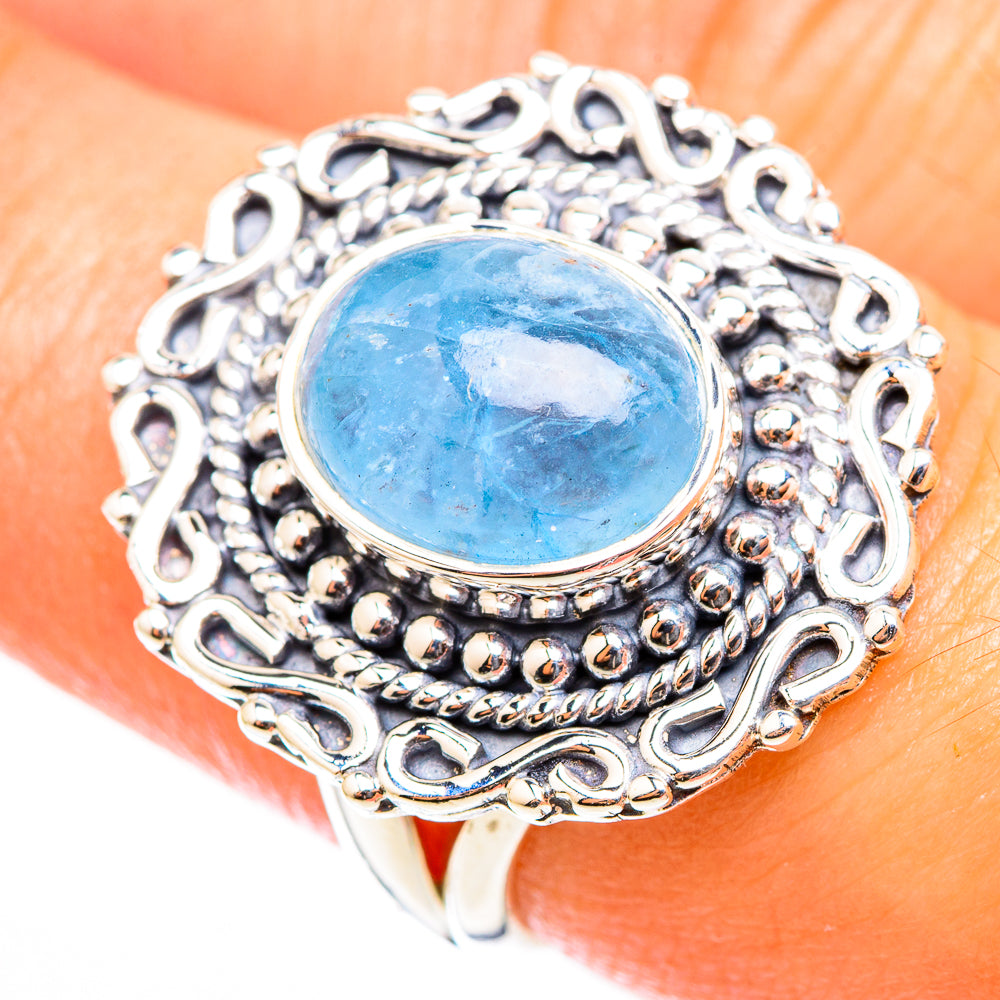 Aquamarine Rings handcrafted by Ana Silver Co - RING118309