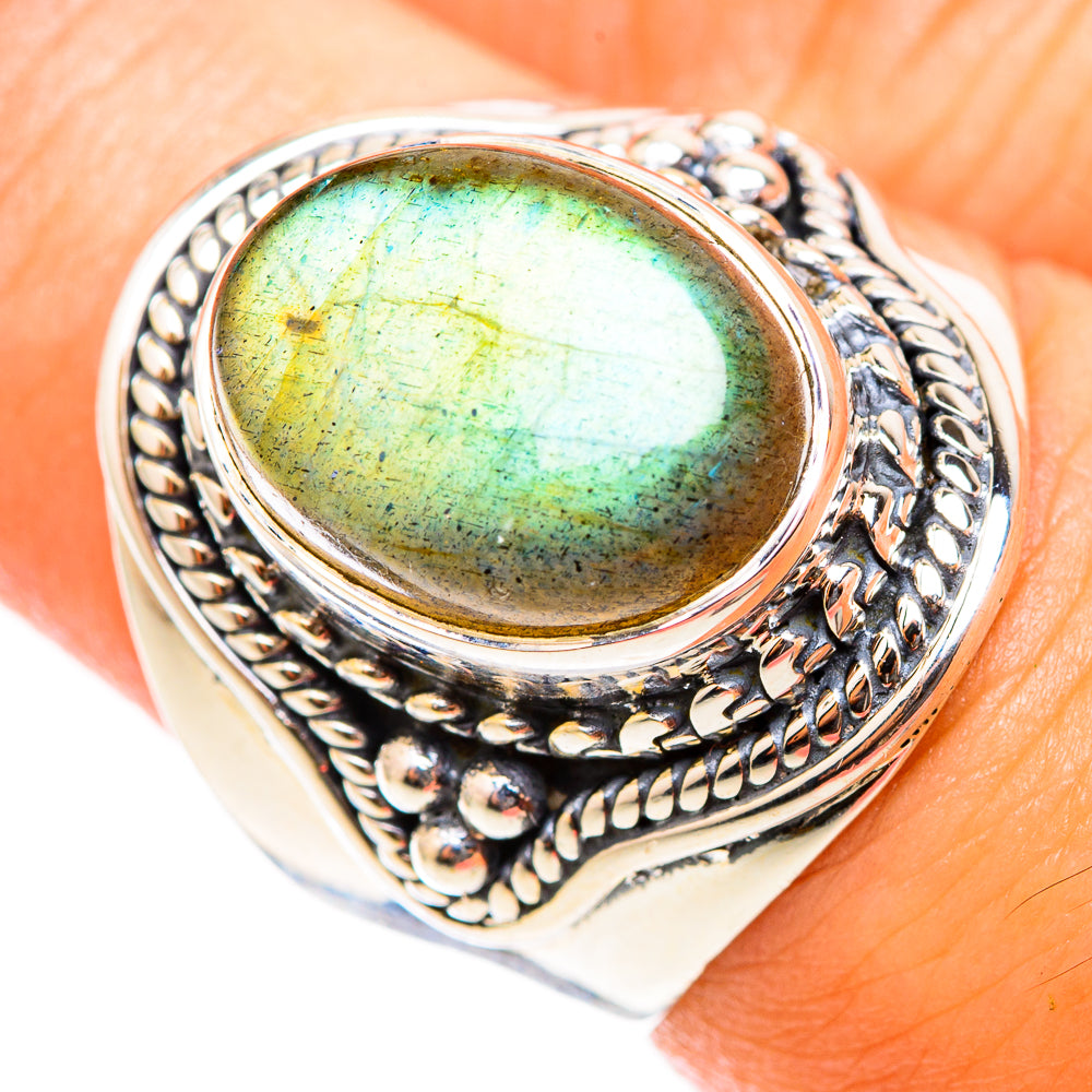 Labradorite Rings handcrafted by Ana Silver Co - RING118312