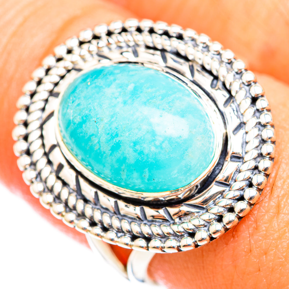 Amazonite Rings handcrafted by Ana Silver Co - RING118313