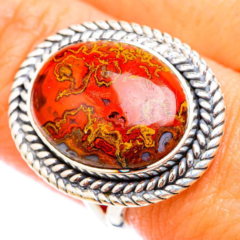Mahogany Obsidian Rings handcrafted by Ana Silver Co - RING118314