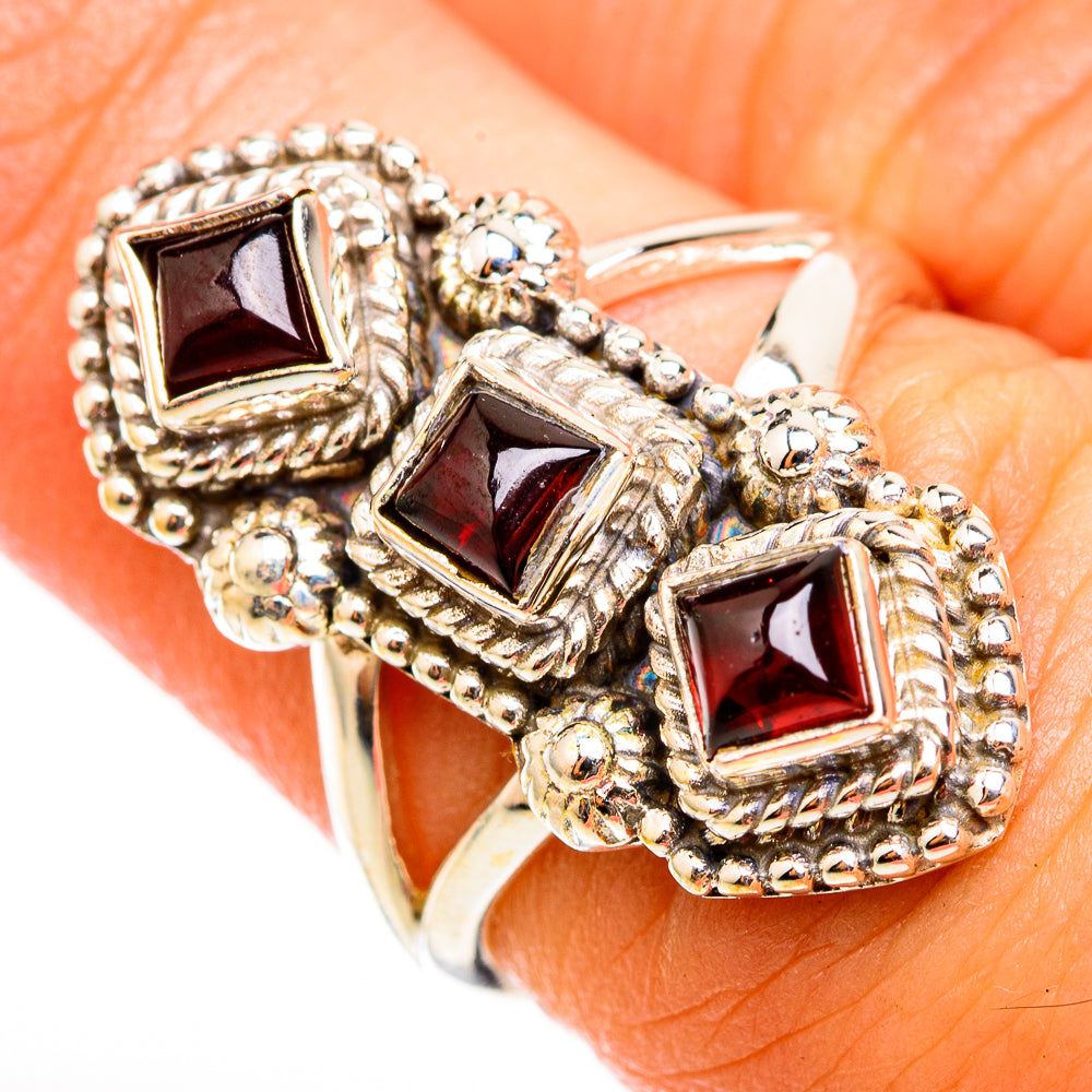 Garnet Rings handcrafted by Ana Silver Co - RING118318