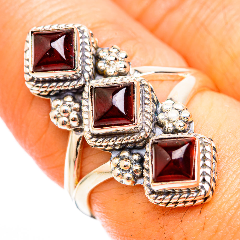 Garnet Rings handcrafted by Ana Silver Co - RING118319