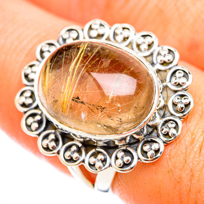 Rutilated Quartz Rings handcrafted by Ana Silver Co - RING118322