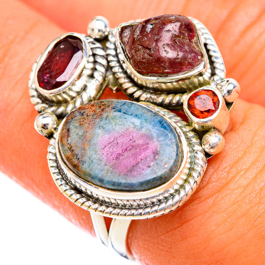 Ruby Fuchsite Rings handcrafted by Ana Silver Co - RING118329