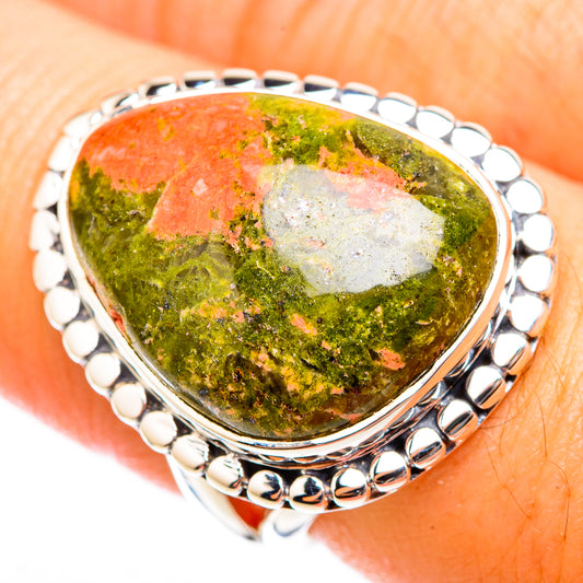 Unakite Rings handcrafted by Ana Silver Co - RING118335