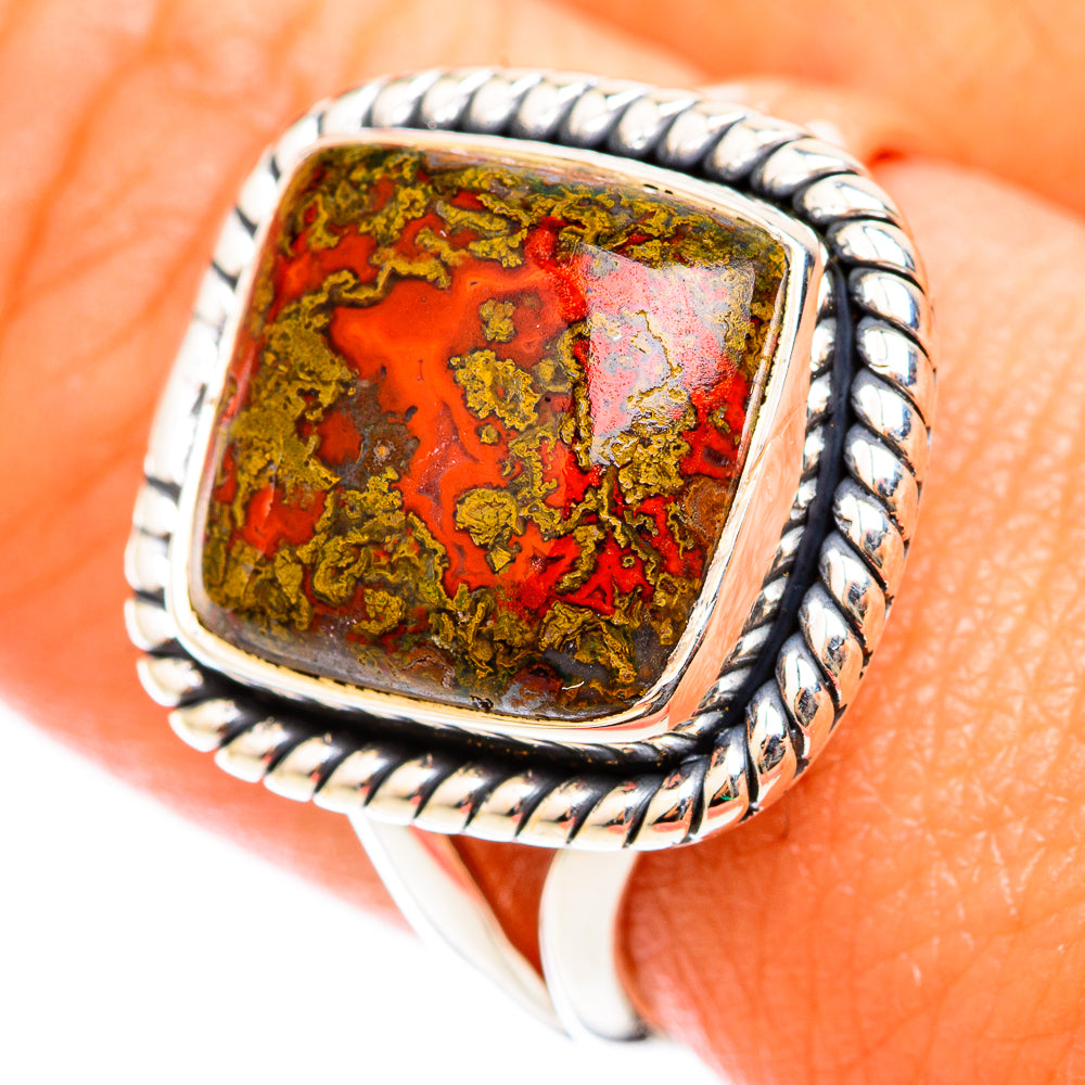 Moroccan Agate Rings handcrafted by Ana Silver Co - RING118338