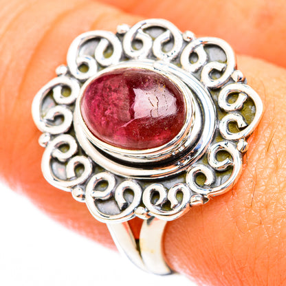 Pink Tourmaline Rings handcrafted by Ana Silver Co - RING118342