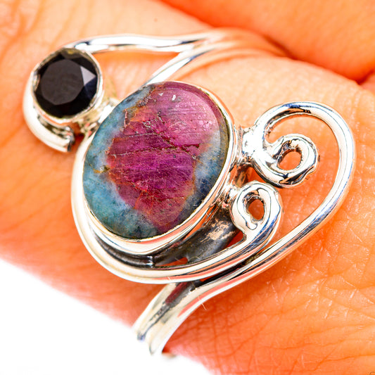 Ruby Fuchsite Rings handcrafted by Ana Silver Co - RING118355