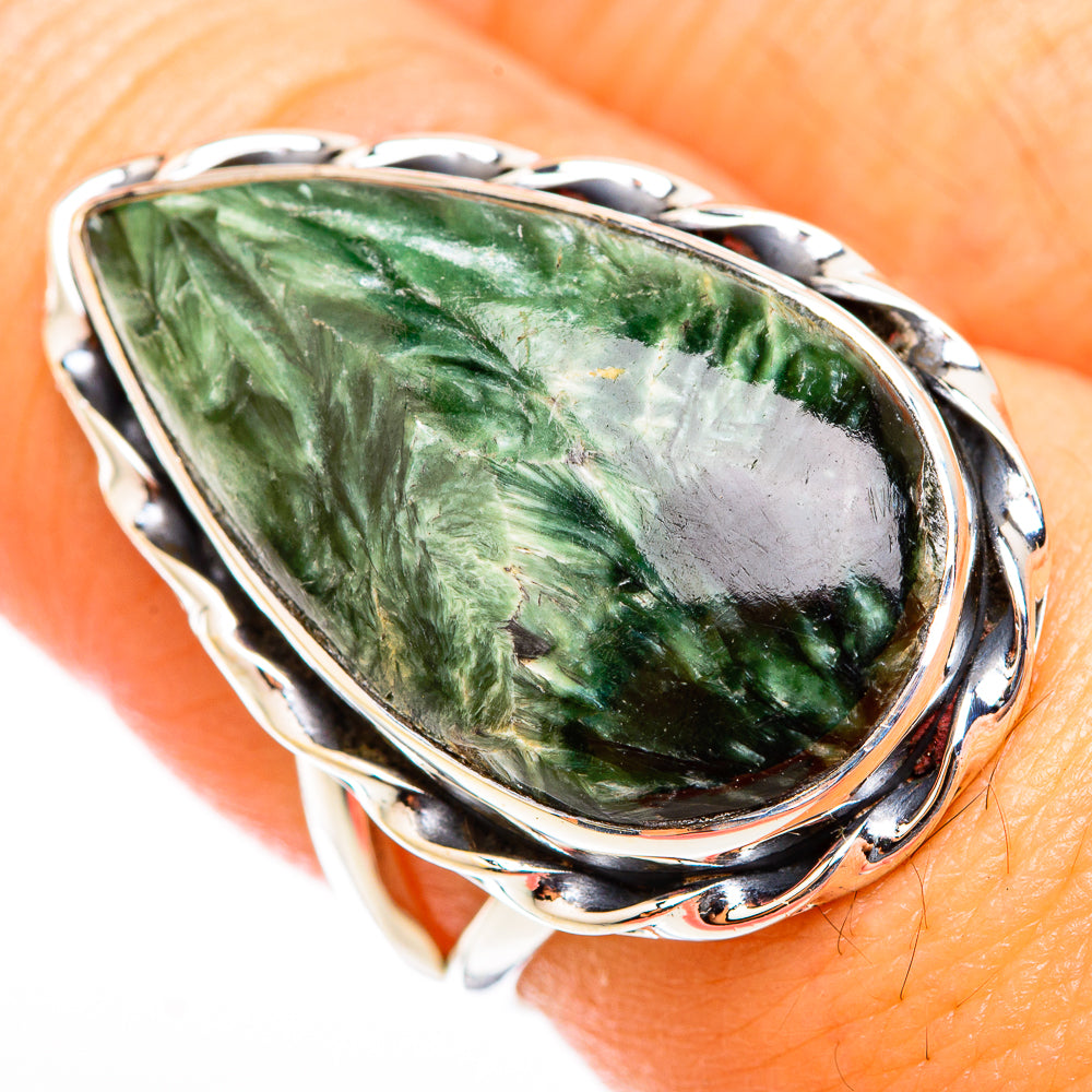 Seraphinite Rings handcrafted by Ana Silver Co - RING118362