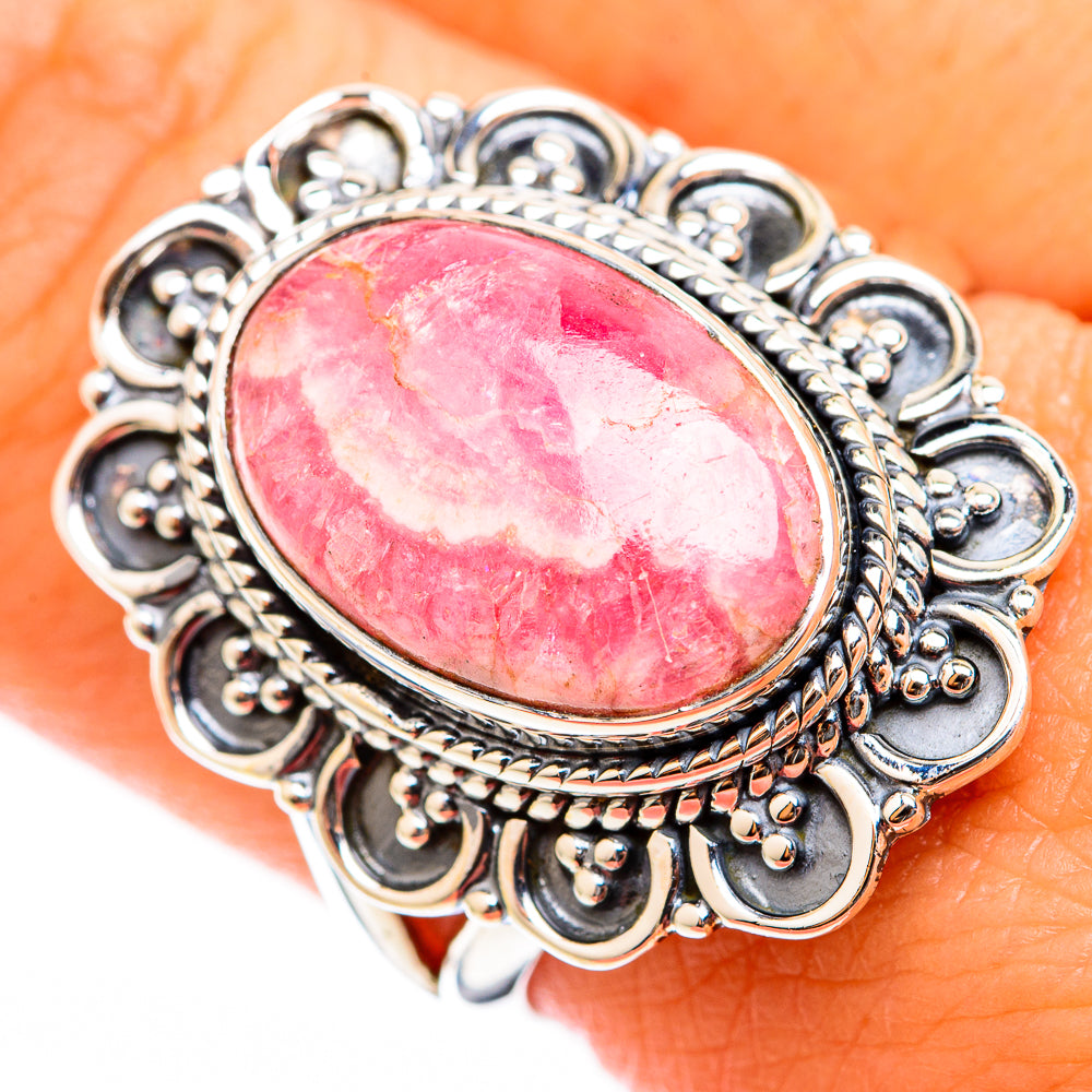 Rhodochrosite Rings handcrafted by Ana Silver Co - RING118383