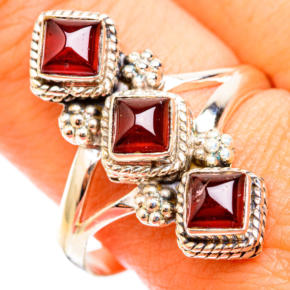 Garnet Rings handcrafted by Ana Silver Co - RING118384