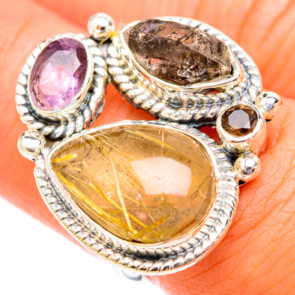 Rutilated Quartz Rings handcrafted by Ana Silver Co - RING118388