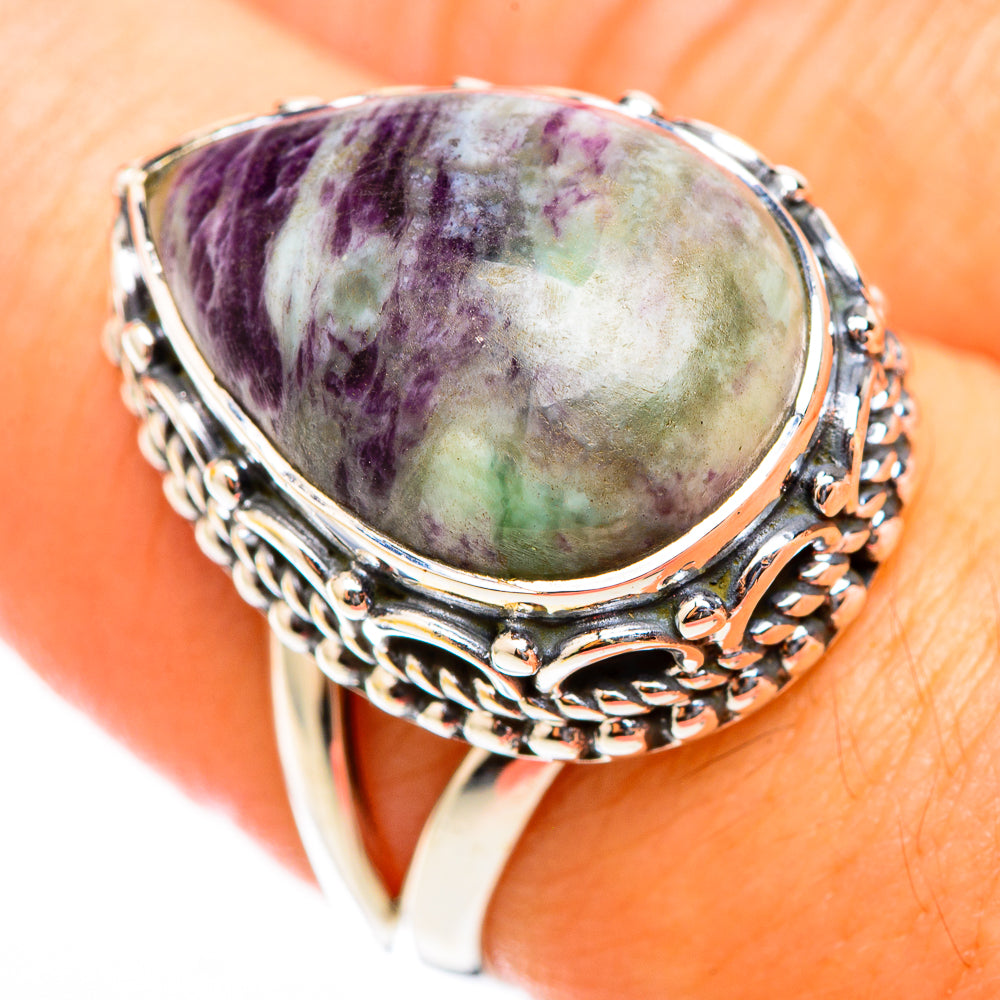 Lepidolite Rings handcrafted by Ana Silver Co - RING118394