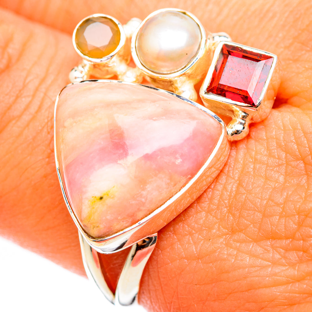 Rhodochrosite Rings handcrafted by Ana Silver Co - RING118402