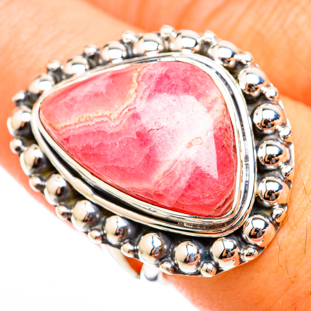 Rhodochrosite Rings handcrafted by Ana Silver Co - RING118403