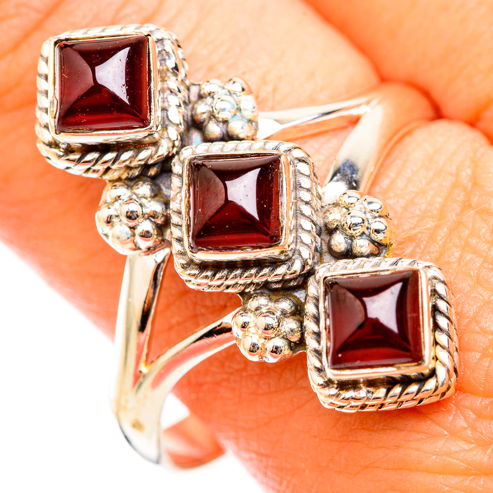 Garnet Rings handcrafted by Ana Silver Co - RING118404